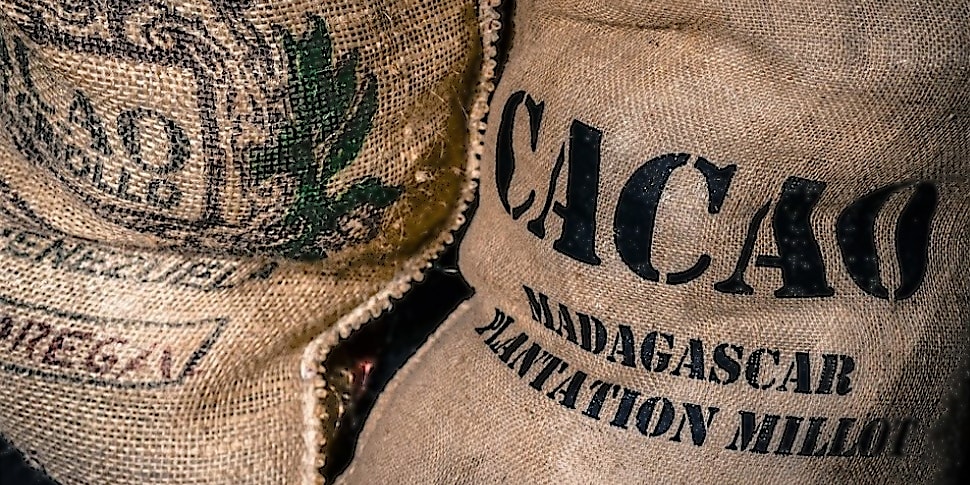 Sack voll Kakaobohnen aus Madagaskar Sack voll Kakaobohnen aus Madagaskar
