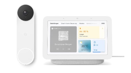 Google Nest Doorbell und Google Nest Hub 2.0