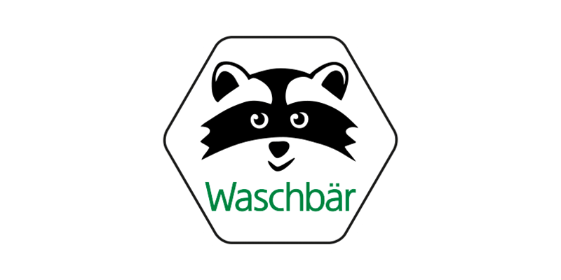 Waschbär Logo