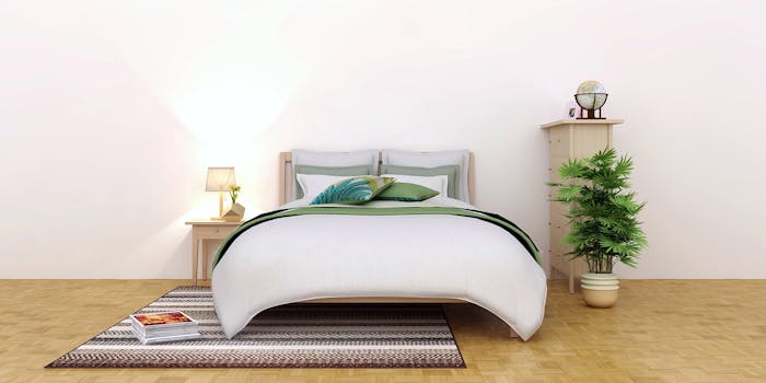 MöbeL_Alternative_Ikea Bett mit Pflanzen drum herum
