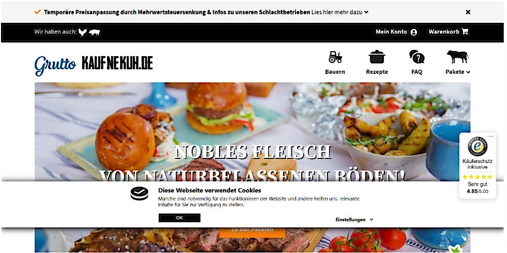 Screenshot KaufneKuh
